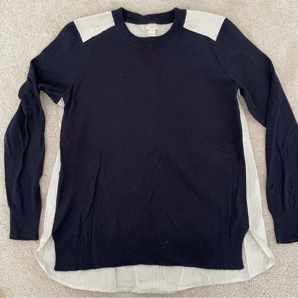 JCrew Factory Wool/Cotton Crewneck Sweater